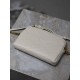 Premio Replica Pochette trapuntata con zip Gaby YSL Saint Laurent Bianco Imitazione Outlet