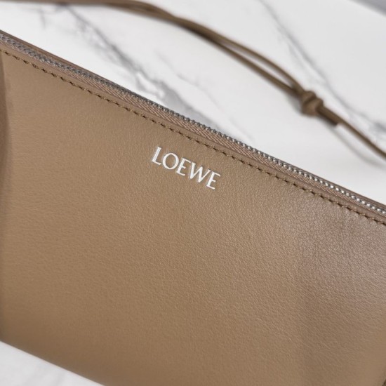 Premio Replica Borsa Loewe Joya Pouch Nappa marrone Imitazione Outlet