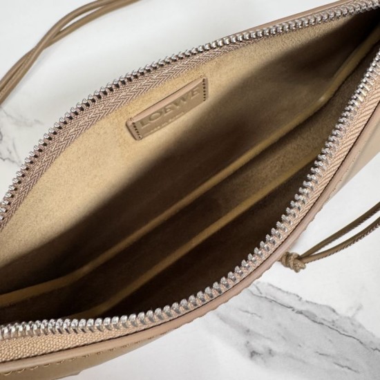 Premio Replica Borsa Loewe Joya Pouch Nappa marrone Imitazione Outlet