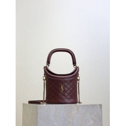 Premio Replica Borse a secchiello Gaby di YSL Saint Laurent bordeaux Imitazione Outlet