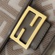 Premio Replica Borsa a tracolla classica Fendi Baguette FF ricamato marrone Imitazione Outlet
