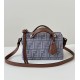 Premio Replica Borsa Fendi Denim Vitello Grace FF Mini By The Way Boston Blu Imitazione Outlet