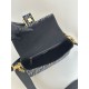 Premio Replica Borsa Fendi Baguette tessuto jacquard FF effetto denim blu Imitazione Outlet