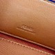 Premio Replica Borsa Fendi Baguette con manico superiore e logo FF impresso marrone Imitazione Outlet