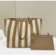 Premio Replica Borsa tote reversibile grande Fendi Roll Albicocca Imitazione Outlet