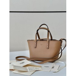 Premio Replica Borsa tote Fendi Roll Mini Selleria Marrone Imitazione Outlet
