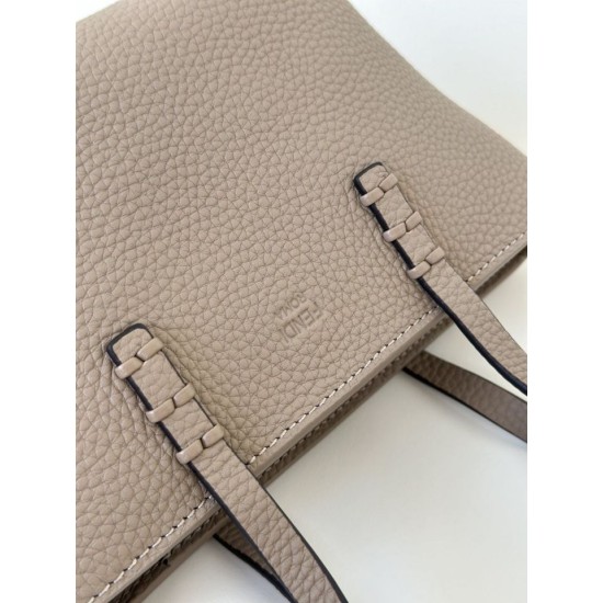 Premio Replica Borsa tote Fendi Roll Mini Selleria Grigia Imitazione Outlet