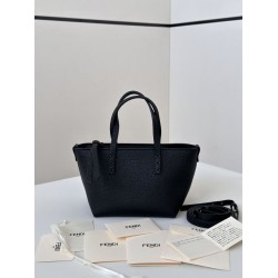 Premio Replica Borsa tote Fendi Roll Mini Selleria Nero Imitazione Outlet