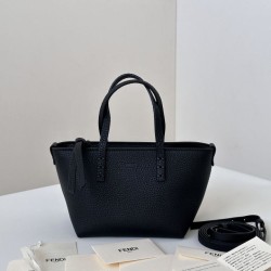 Premio Replica Borsa tote Fendi Roll Mini Selleria Nero Imitazione Outlet