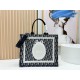 Premio Replica Borsa da uomo Dior Book Tote Piccola/Media/Grande con ricamo obliquo e tracolla Nero Imitazione Outlet