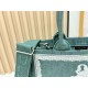 Premio Replica Borsa da uomo Dior Book Tote Piccola/Media/Grande con ricamo obliquo e tracolla Verde Imitazione Outlet