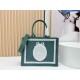 Premio Replica Borsa da uomo Dior Book Tote Piccola/Media/Grande con ricamo obliquo e tracolla Verde Imitazione Outlet