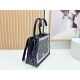 Premio Replica Borsa tote Dior Book con ricami e cornice in pizzo bianco Nero Imitazione Outlet