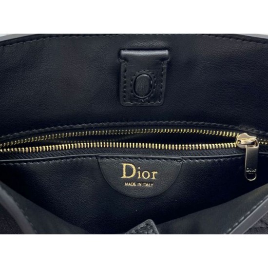 Premio Replica Borsa Dior Trianon con catena nera Imitazione Outlet