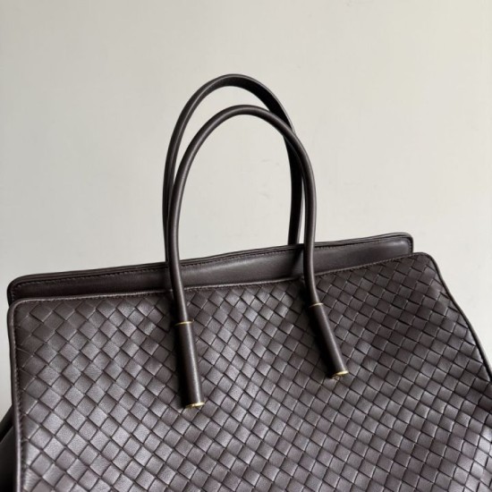 Premio Replica Borsa tote Barbara Bottega Veneta Caffè Imitazione Outlet