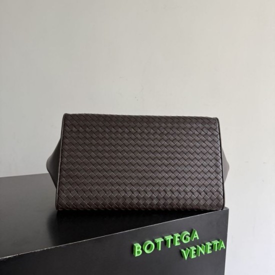 Premio Replica Borsa tote Barbara Bottega Veneta Caffè Imitazione Outlet