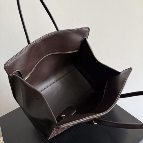 Premio Replica Borsa tote Barbara Bottega Veneta Caffè Imitazione Outlet