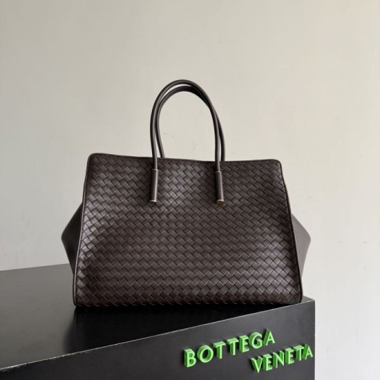 Premio Replica Borsa tote Barbara Bottega Veneta Caffè Imitazione Outlet