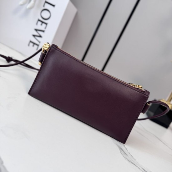 Replica Borsa Loewe Joya Pouch Nappa Borgogna Fallate Online