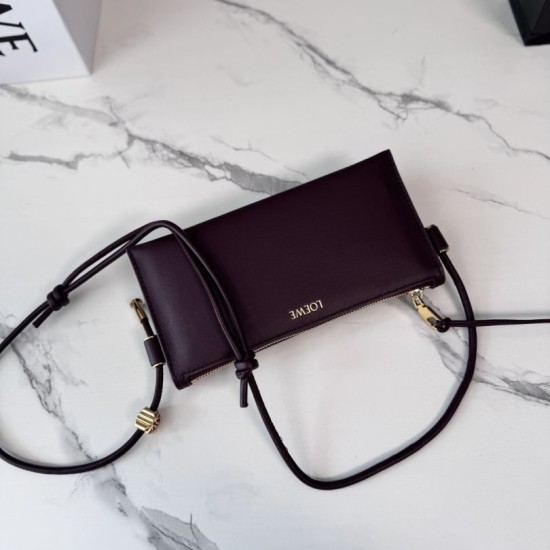 Replica Borsa Loewe Joya Pouch Nappa Borgogna Fallate Online