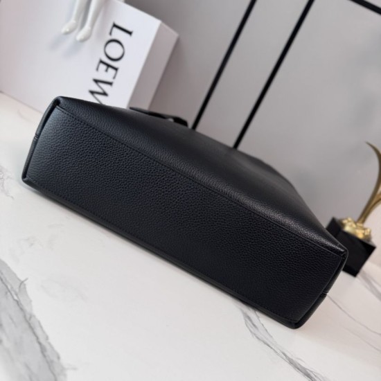 Replica Borsa tote LOEWE con logo Loop Nero Fallate Online