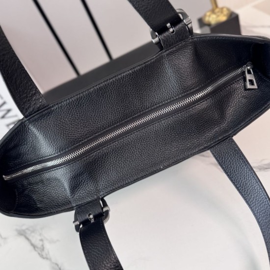 Replica Borsa tote LOEWE con logo Loop Nero Fallate Online