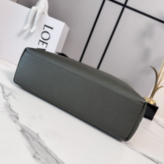Replica Borsa tote LOEWE con logo Loop verde Fallate Online