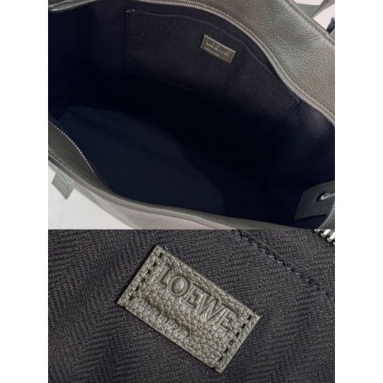 Replica Borsa tote LOEWE con logo Loop verde Fallate Online