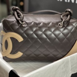Replica Borsa da bowling Chanel Cambon Ligne Caffè Fallate Online