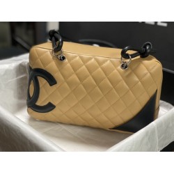 Replica Borsa da bowling Chanel Cambon Ligne Marrone imitazione Outlet Replica Borsa da bowling Chanel Cambon Ligne Marrone Fallate Online