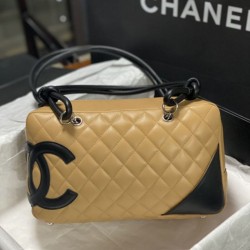 Replica Borsa da bowling Chanel Cambon Ligne Marrone Fallate Online