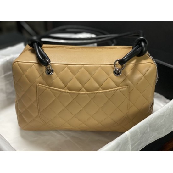 Replica Borsa da bowling Chanel Cambon Ligne Marrone Fallate Online