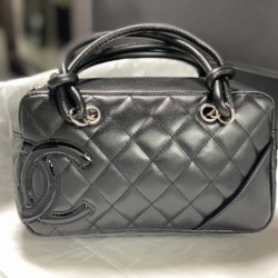 Replica Borsa da bowling Chanel Cambon Ligne Nero Fallate Online