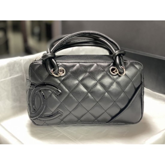 Replica Borsa da bowling Chanel Cambon Ligne Nero imitazione Outlet Replica Borsa da bowling Chanel Cambon Ligne Nero Fallate Online