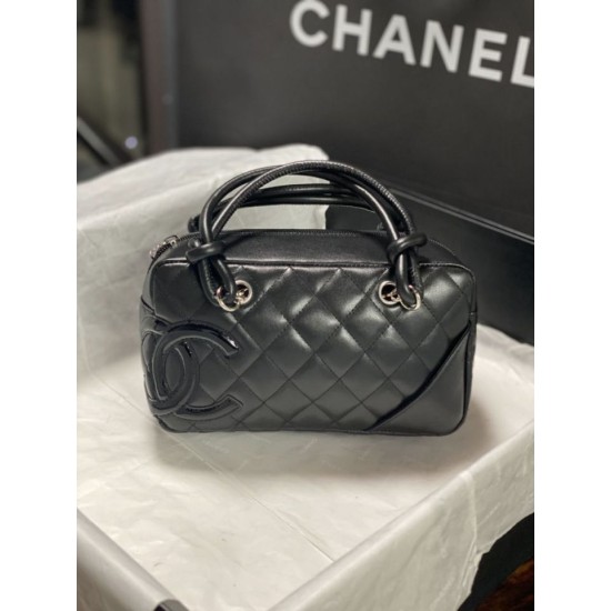 Replica Borsa da bowling Chanel Cambon Ligne Nero imitazione Outlet Replica Borsa da bowling Chanel Cambon Ligne Nero Fallate Online