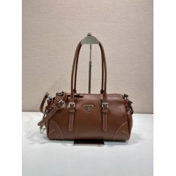 Replica Borsa Prada Bonne con manico superiore 1BG628 Borgogna Fallate Online