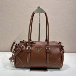 Replica Borsa Prada Bonne con manico superiore 1BG628 Borgogna Fallate Online