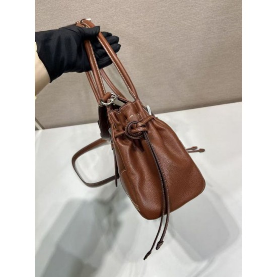 Replica Borsa Prada Bonne con manico superiore 1BG628 Borgogna Fallate Online