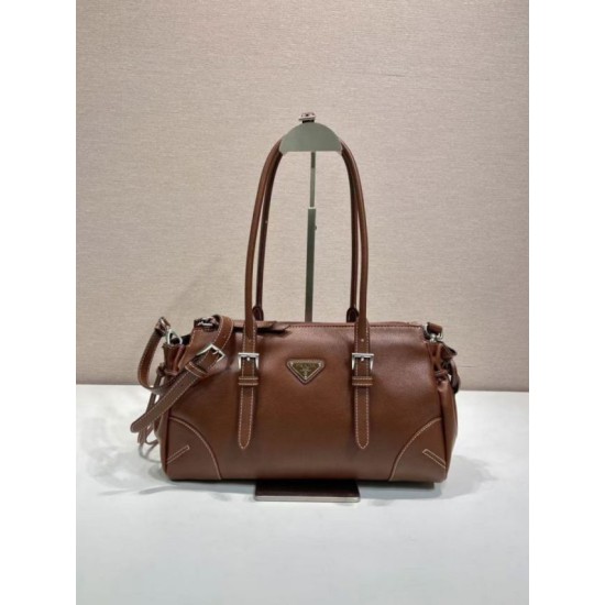 Replica Borsa Prada Bonne con manico superiore 1BG628 Borgogna Fallate Online