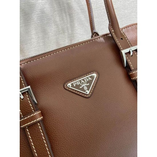 Replica Borsa Prada Bonne con manico superiore 1BG628 Borgogna Fallate Online