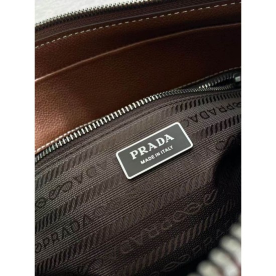 Replica Borsa Prada Bonne con manico superiore 1BG628 Borgogna Fallate Online
