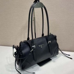 Replica Borsa Prada Bonne con manico superiore 1BG628 Nera Fallate Online