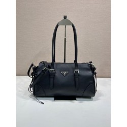 Replica Borsa Prada Bonne con manico superiore 1BG628 Nera Fallate Online