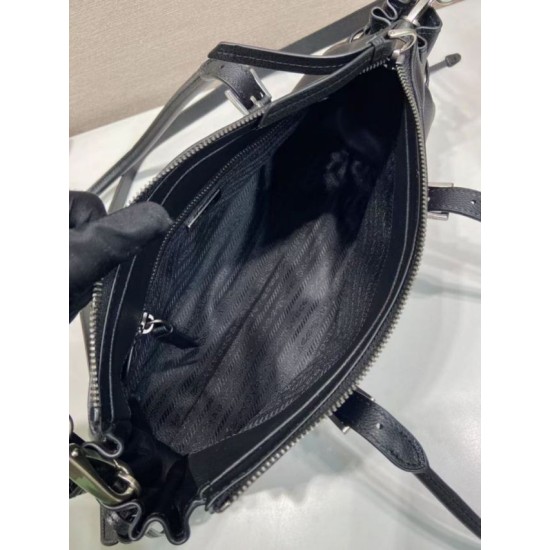 Replica Borsa Prada Bonne con manico superiore 1BG628 Nera Fallate Online