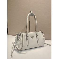 Replica Borsa Prada Bonne con manico superiore 1BG628 Bianco Fallate Online