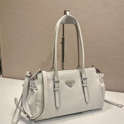 Replica Borsa Prada Bonne con manico superiore 1BG628 Bianco Fallate Online