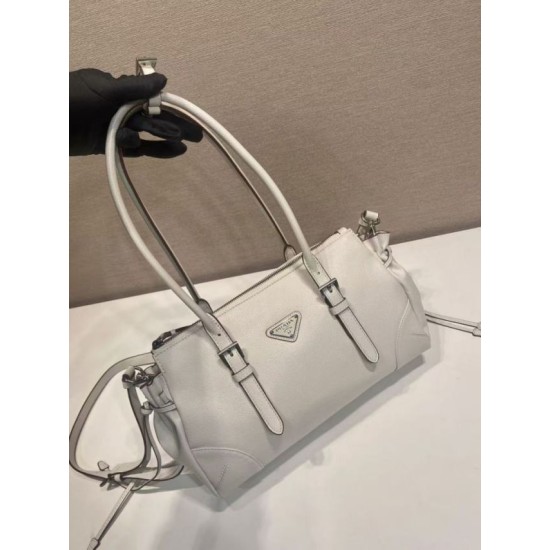 Replica Borsa Prada Bonne con manico superiore 1BG628 Bianco Fallate Online