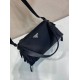 Replica Borsa a tracolla Prada da uomo nylon/saffiano nera Fallate Online