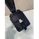 Replica Borsa a tracolla Prada da uomo nylon/saffiano nera Fallate Online