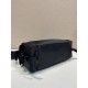 Replica Borsa a tracolla Prada da uomo nylon/saffiano nera Fallate Online